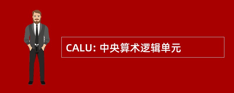 CALU: 中央算术逻辑单元