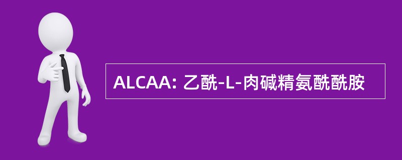 ALCAA: 乙酰-L-肉碱精氨酰酰胺