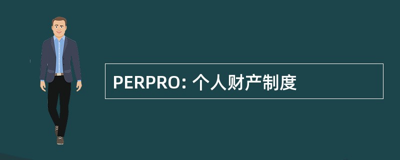 PERPRO: 个人财产制度