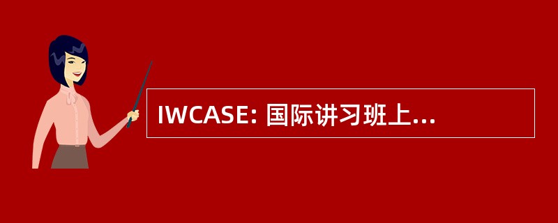 IWCASE: 国际讲习班上计算机辅助软件工程