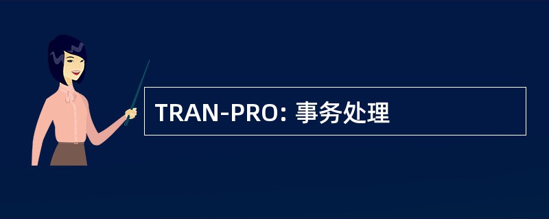 TRAN-PRO: 事务处理