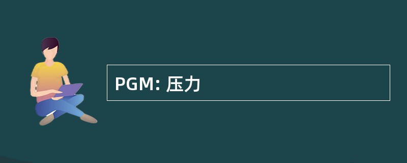 PGM: 压力