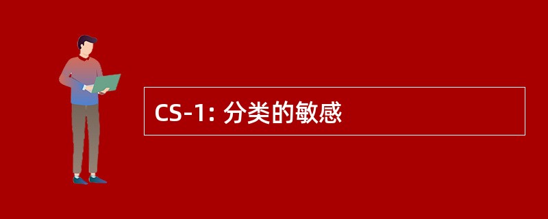 CS-1: 分类的敏感