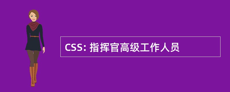 CSS: 指挥官高级工作人员