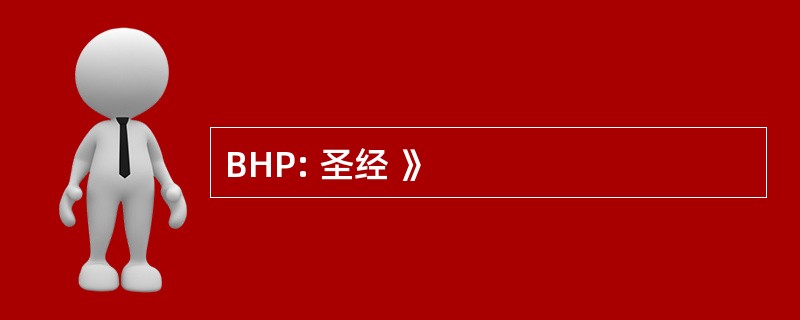 BHP: 圣经 》