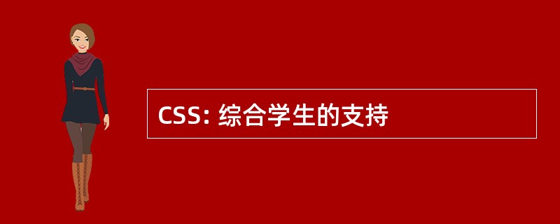 CSS: 综合学生的支持