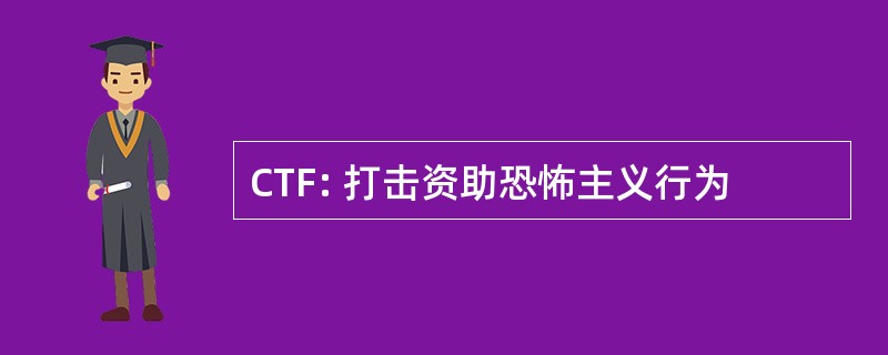 CTF: 打击资助恐怖主义行为