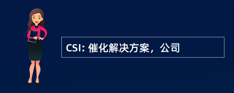 CSI: 催化解决方案，公司