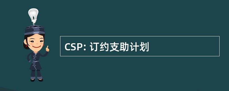 CSP: 订约支助计划