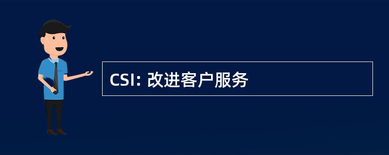 CSI: 改进客户服务