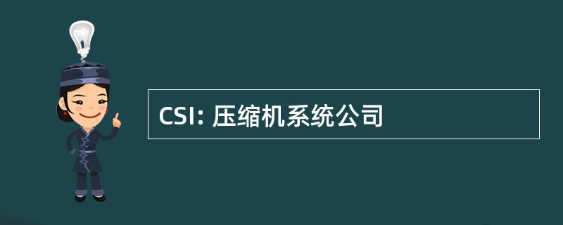 CSI: 压缩机系统公司