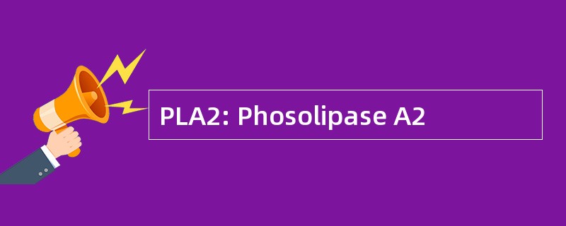 PLA2: Phosolipase A2