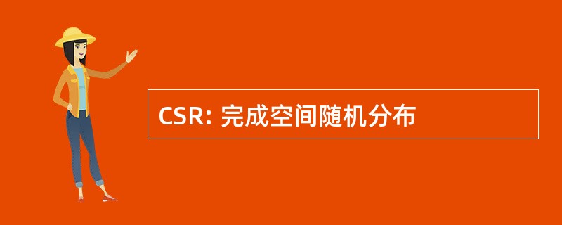 CSR: 完成空间随机分布