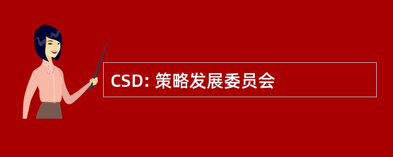 CSD: 策略发展委员会