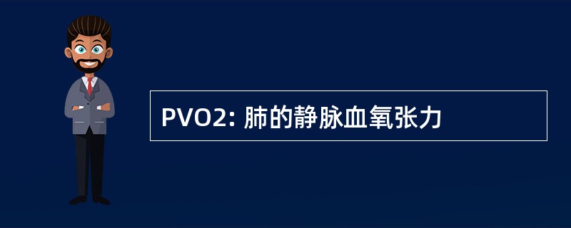 PVO2: 肺的静脉血氧张力