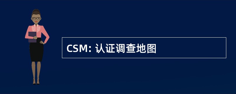 CSM: 认证调查地图