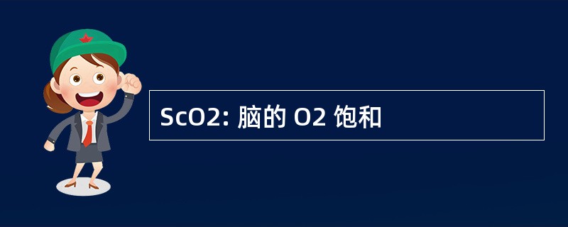 ScO2: 脑的 O2 饱和