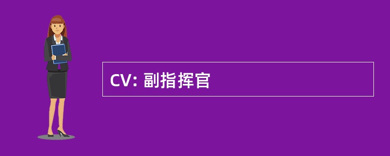 CV: 副指挥官