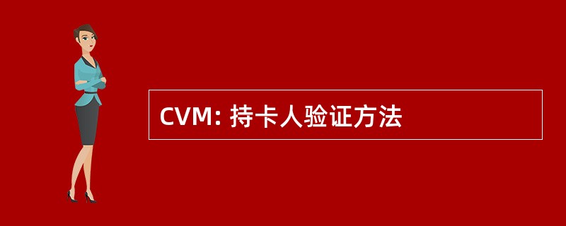 CVM: 持卡人验证方法