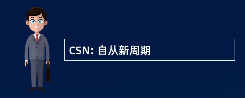 CSN: 自从新周期