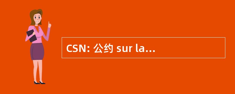 CSN: 公约 sur la SÃ» retÃ © NuclÃ © 艾尔