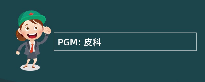 PGM: 皮科