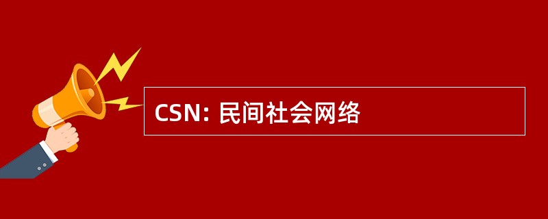 CSN: 民间社会网络