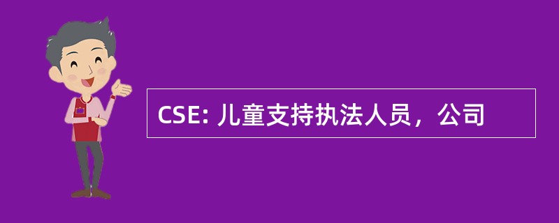 CSE: 儿童支持执法人员，公司