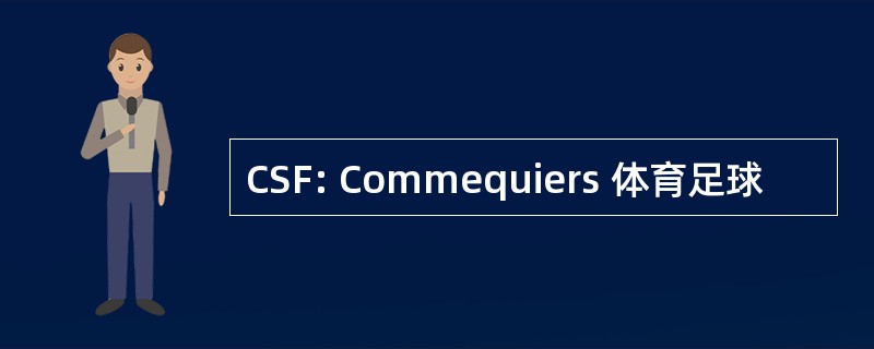 CSF: Commequiers 体育足球