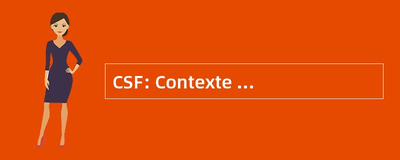 CSF: Contexte de la SexualitÃ © en 法国