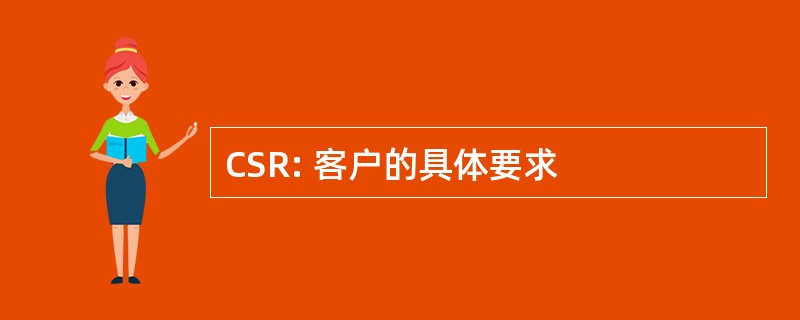 CSR: 客户的具体要求