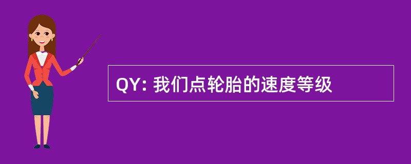 QY: 我们点轮胎的速度等级