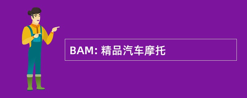 BAM: 精品汽车摩托