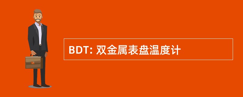 BDT: 双金属表盘温度计