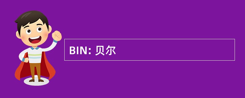 BIN: 贝尔