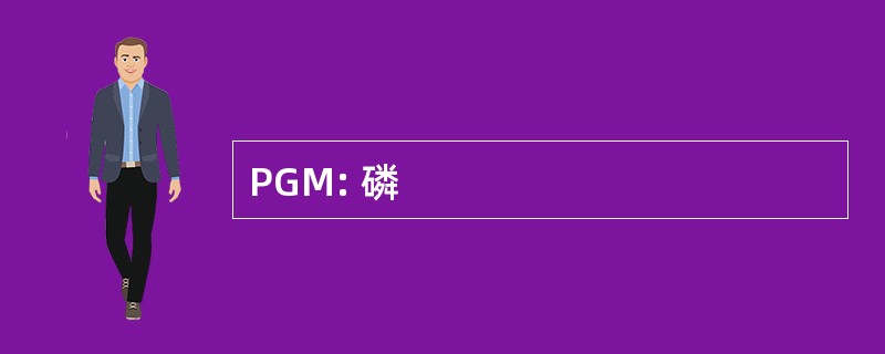 PGM: 磷