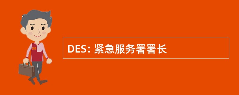 DES: 紧急服务署署长