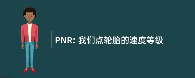 PNR: 我们点轮胎的速度等级