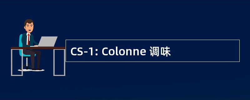 CS-1: Colonne 调味