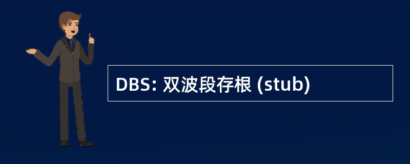 DBS: 双波段存根 (stub)