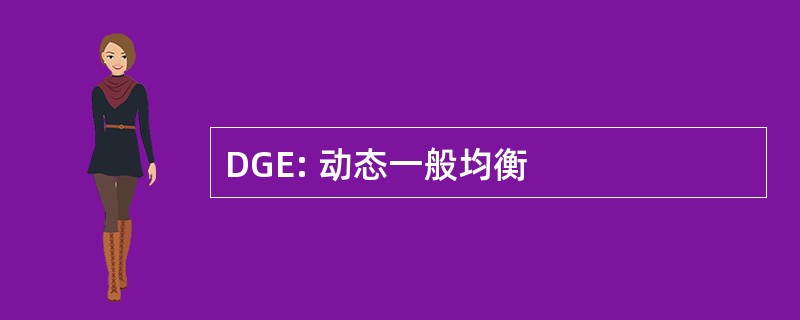 DGE: 动态一般均衡