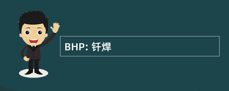 BHP: 钎焊