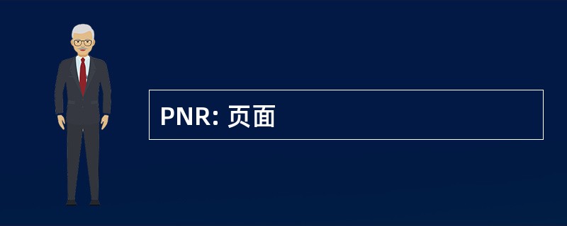 PNR: 页面