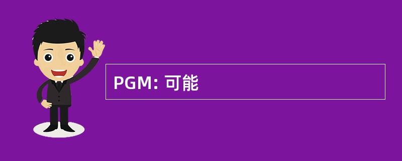 PGM: 可能