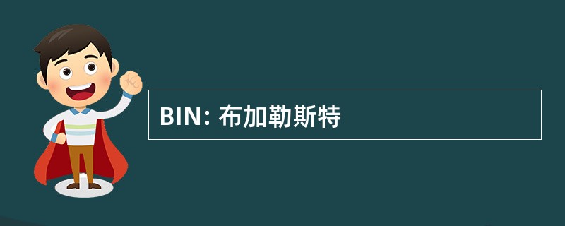 BIN: 布加勒斯特