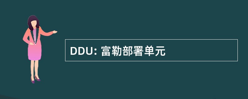 DDU: 富勒部署单元