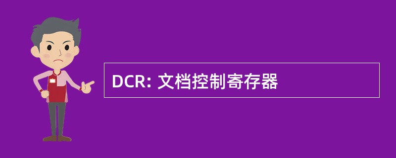 DCR: 文档控制寄存器