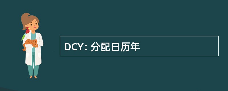 DCY: 分配日历年