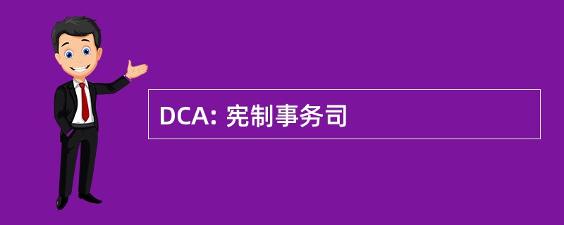 DCA: 宪制事务司