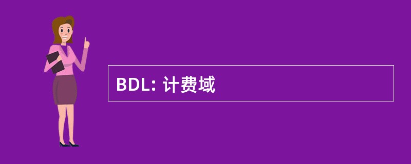 BDL: 计费域